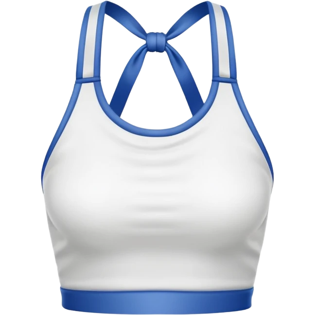 a fully white halter top emoji