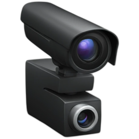 web camera black emoji