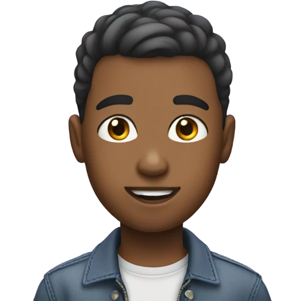 Boy with low taper fade  emoji