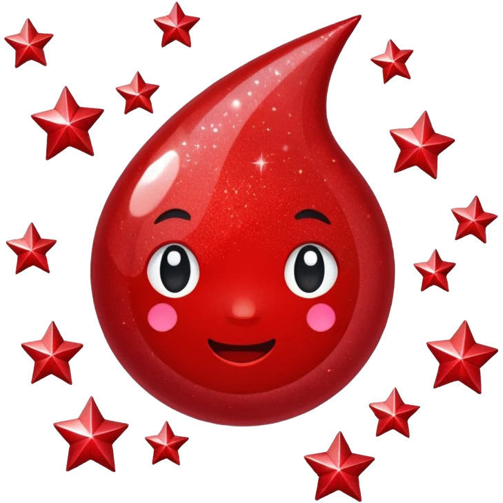 red glitter mark check emoji