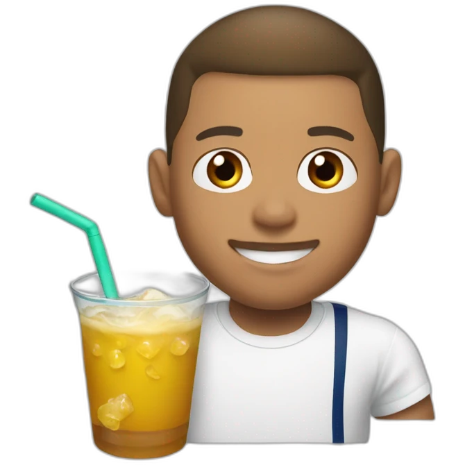 Mbappé drink emoji
