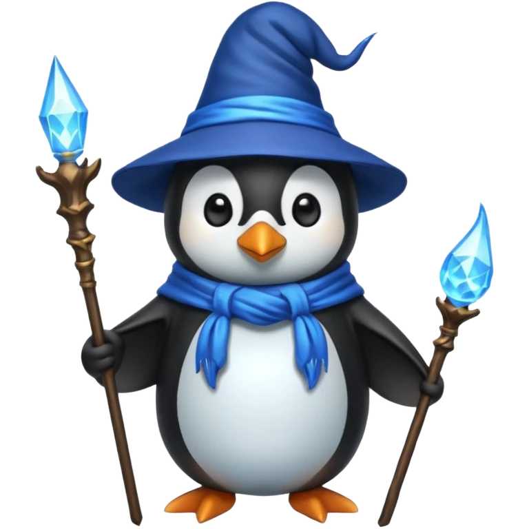 Penguin Wizard emoji