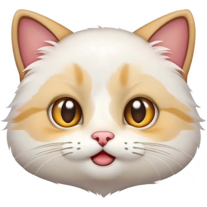 make a cat emoji so it looks like these emoji 😼😺😸 but it has this emotion 🥺 emoji