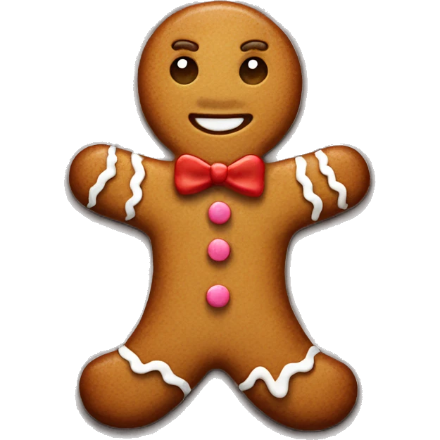 Gingerbread man emoji
