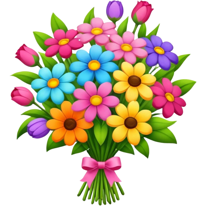 Mother’s Day bouquet blossoming  emoji