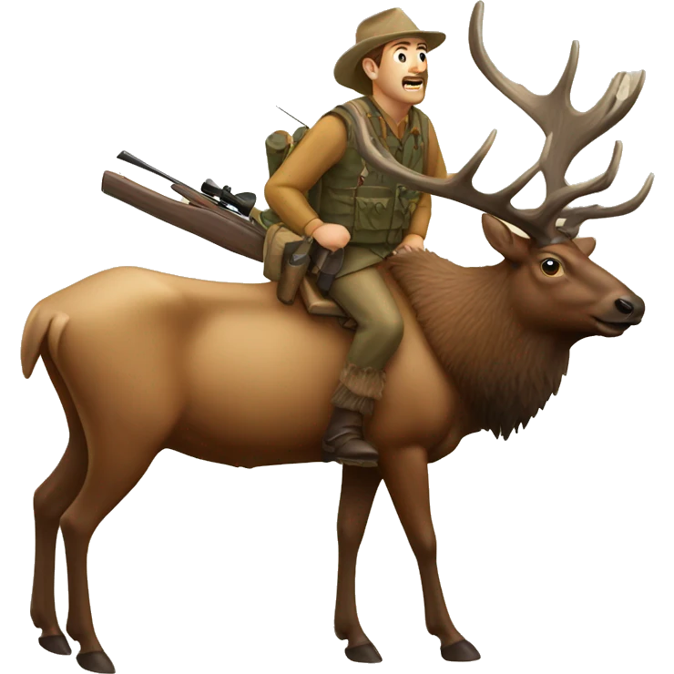 Elk hunting  emoji