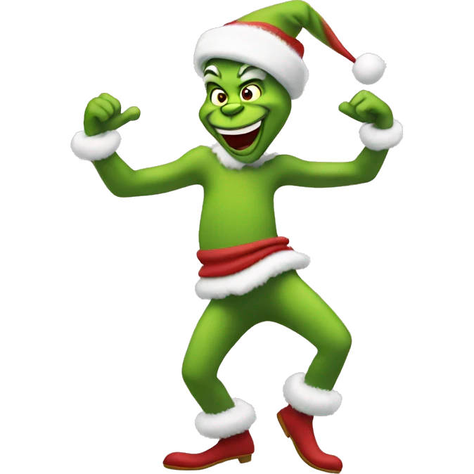 Dancing grinch emoji