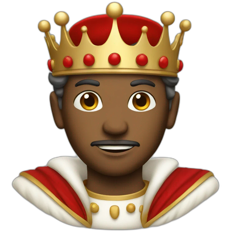 King with red emoji