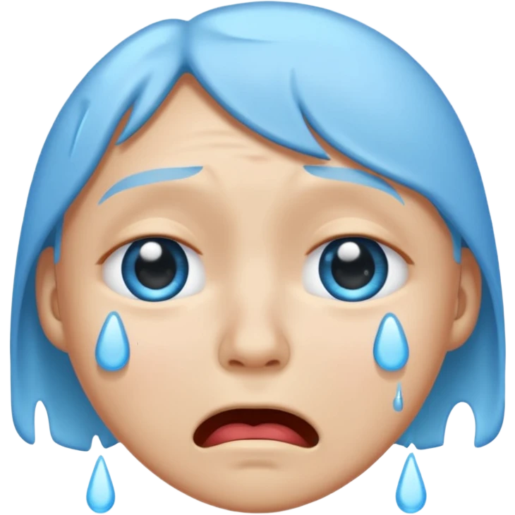 crying face emoji, expressive and clear emoji