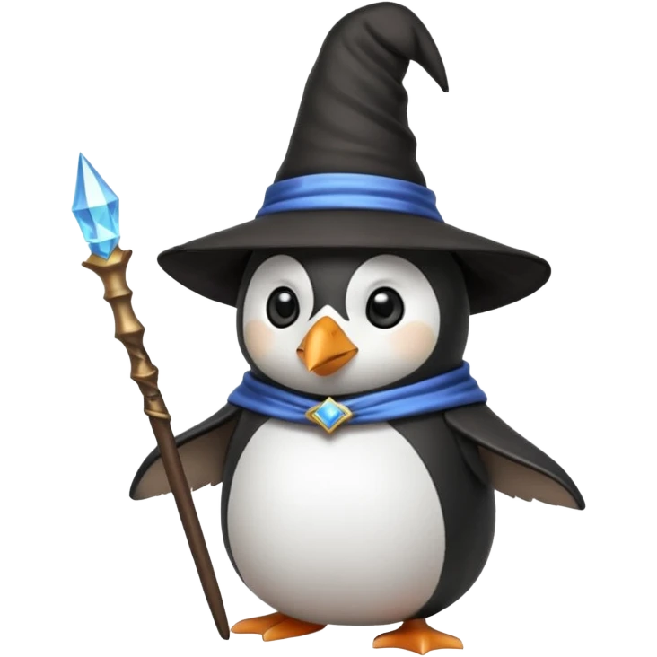 Penguin Wizard emoji