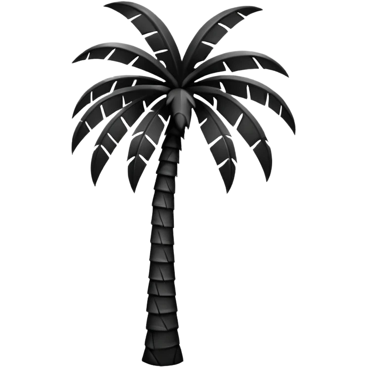 tall palm tree silhouette emoji