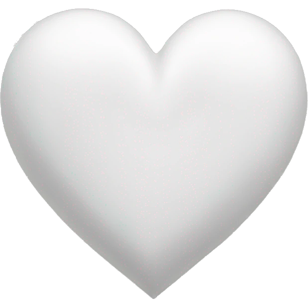 White heart  emoji