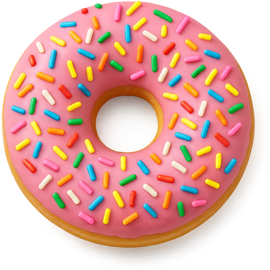 pink donut emoji