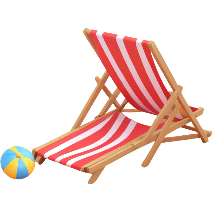 Seating at beach emoji