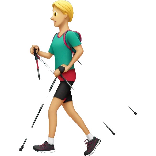 Nordic walking emoji