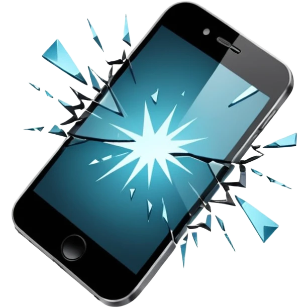 Phone screen broken emoji