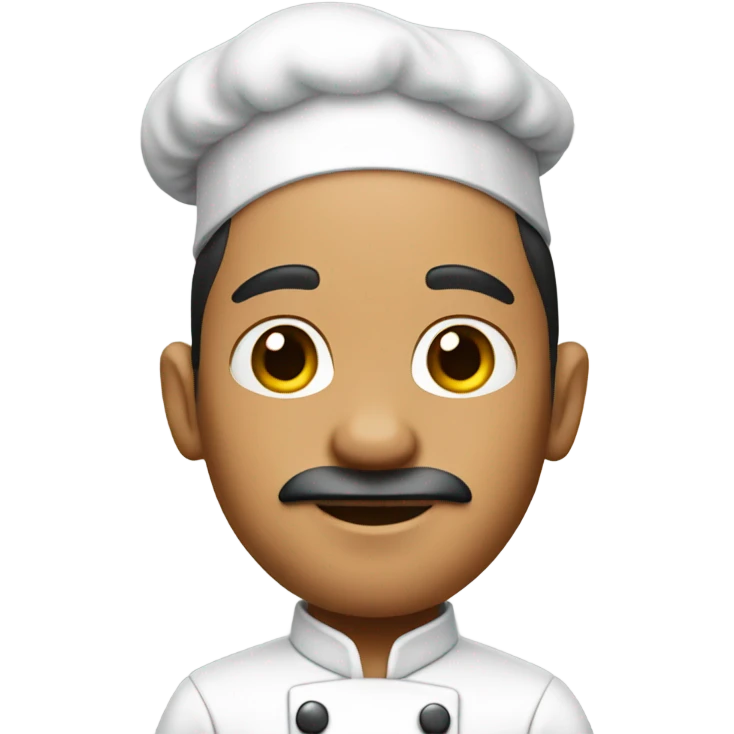 CHEF WITH TATTOO WITHOUT MOUSTACHE emoji
