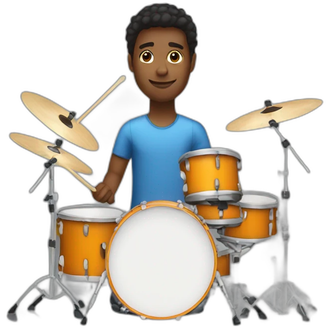 drummer with drum kit  emoji