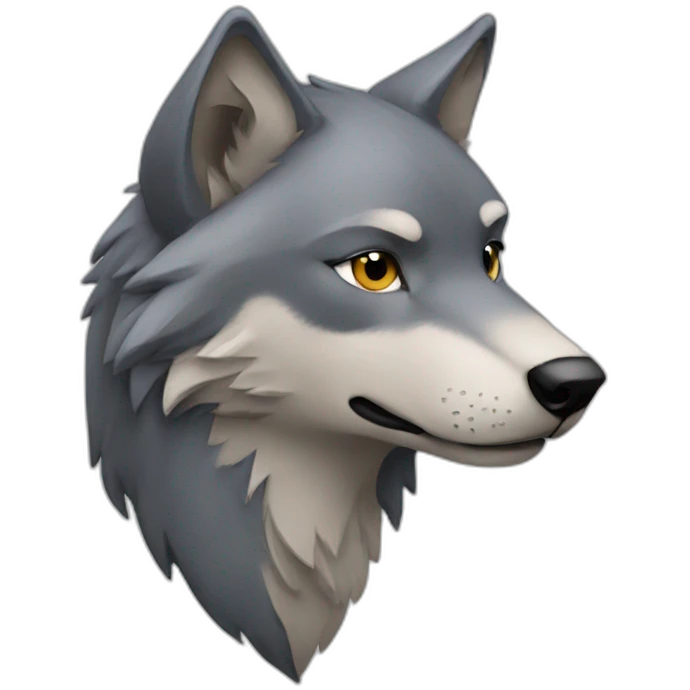 Wolf love emoji