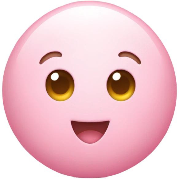 Cute pink emoji