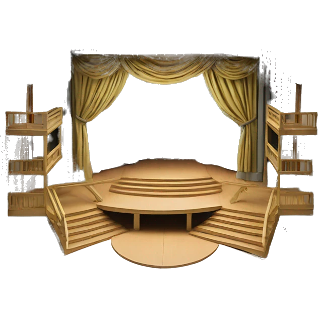 scenography scenic maquette model theatre set model  emoji