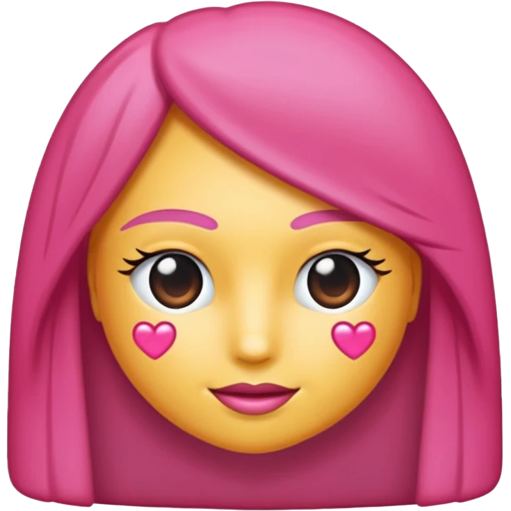 Coração emoji de coração metade rosa escuro e metade branco coração  emoji