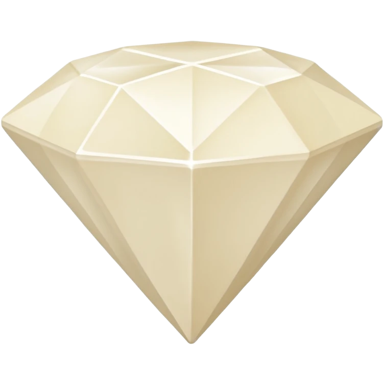 diamond shape carved from ivory. square tilted 45 degrees emoji