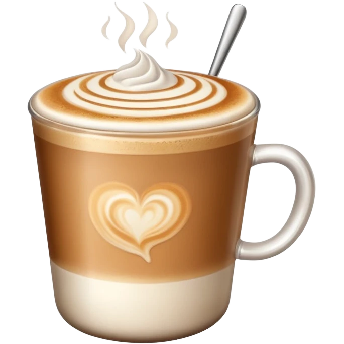 A beautiful coffee latte  emoji