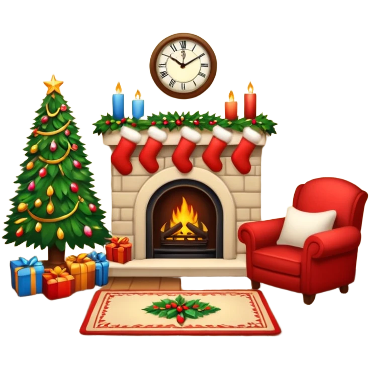 Christmas home emoji