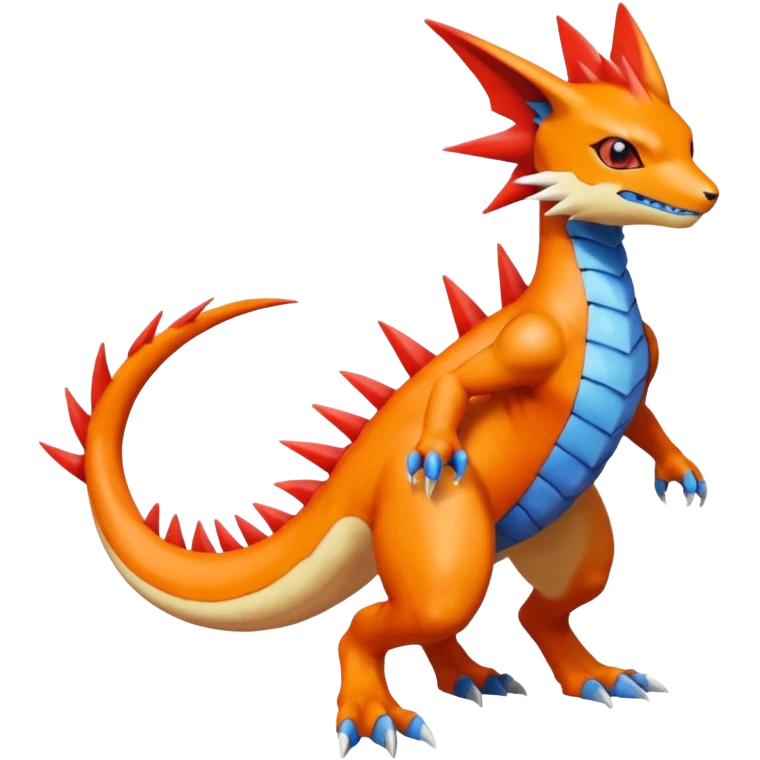 Koraidon-Veemon-Digimon-Latias-Peppercat-Pokémon-Flamedramon-fusion-animal-hybrid-creature, Full body  emoji