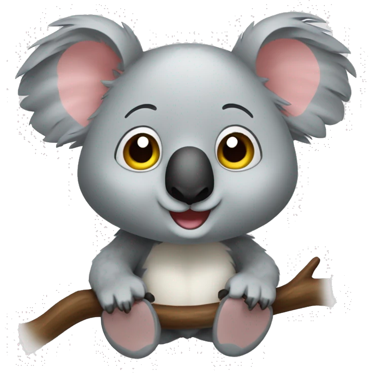 Un koala avec un cœur  emoji