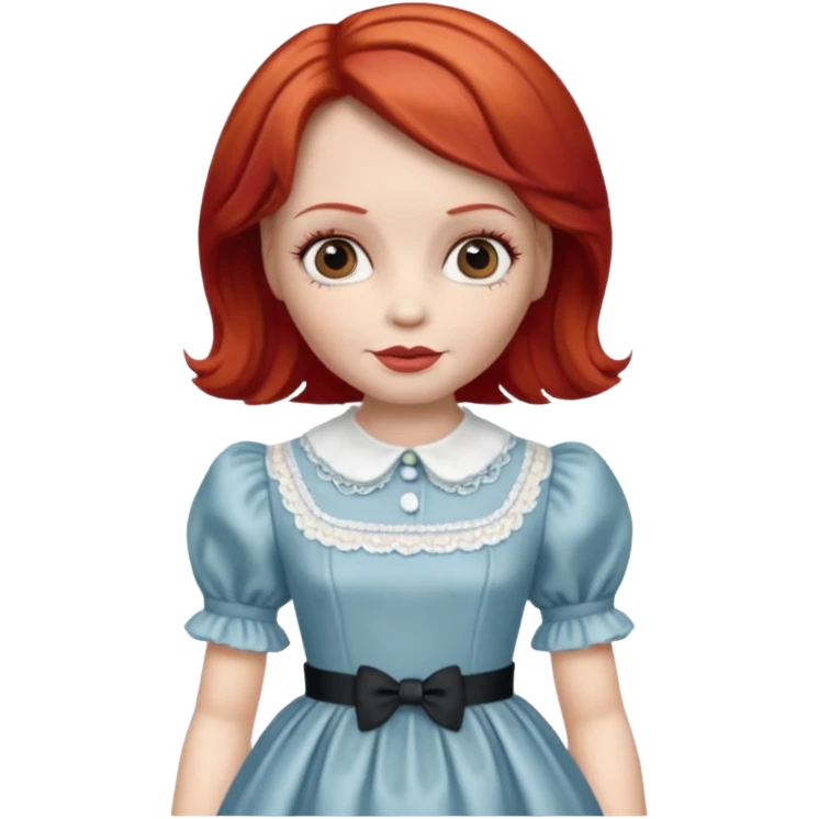 annabelle doll red hair emoji