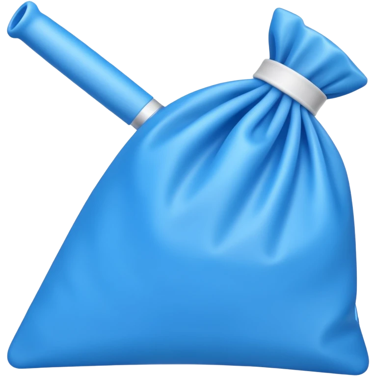 Blue pipping bag emoji