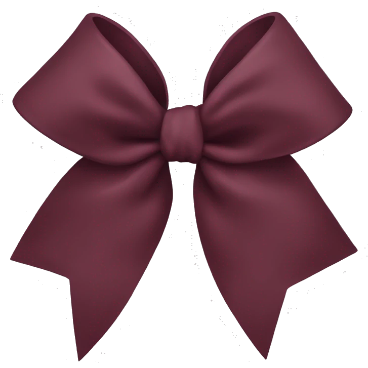 bordeaux bow emoji