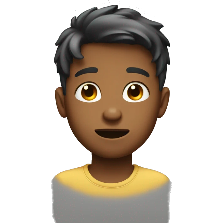 Boy blushing hard  emoji
