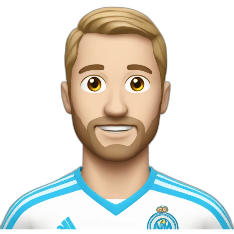 White man Olympique de Marseille supporter emoji