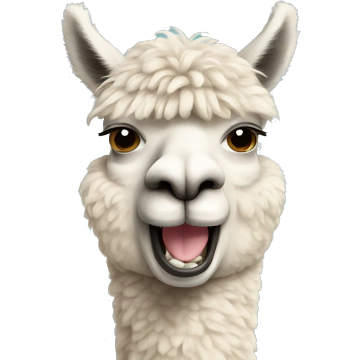 alpaca thats crying laughing with tears emoji