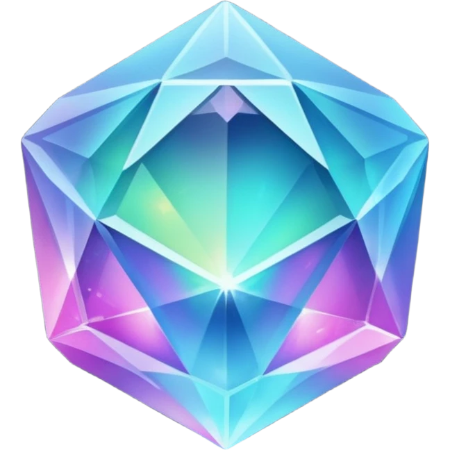 Holographic gem emoji