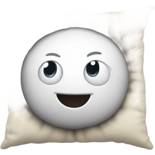 cartoon head buried in pillow emoji
