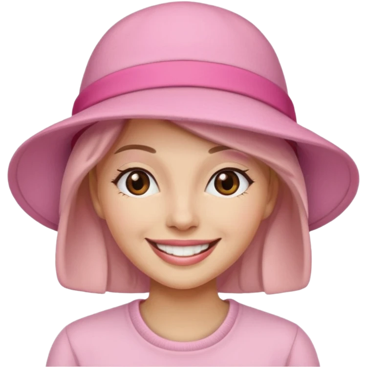 woman with pink hat emoji