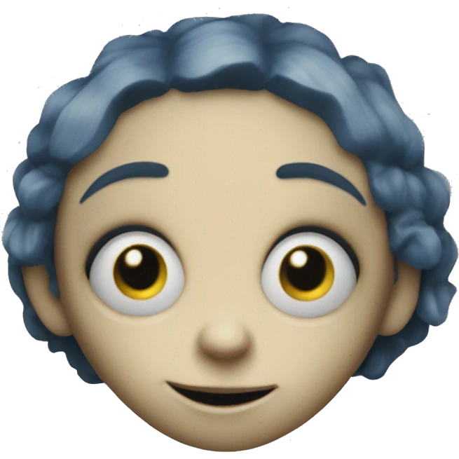 coraline doll button eyes creepy emoji