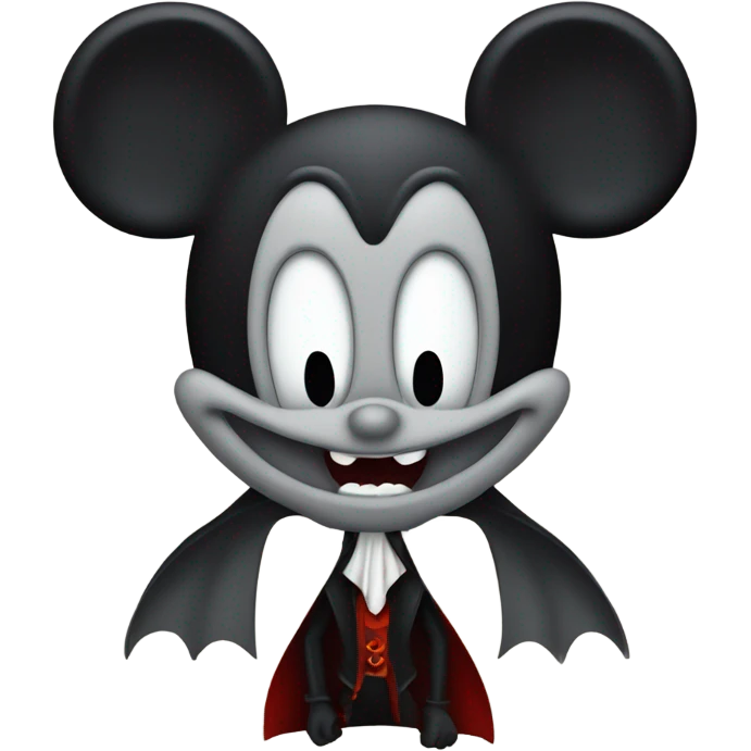 Mickey Mouse vampire emoji