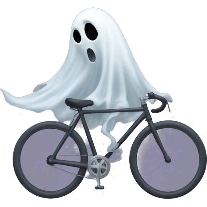 Ghost on a bike emoji