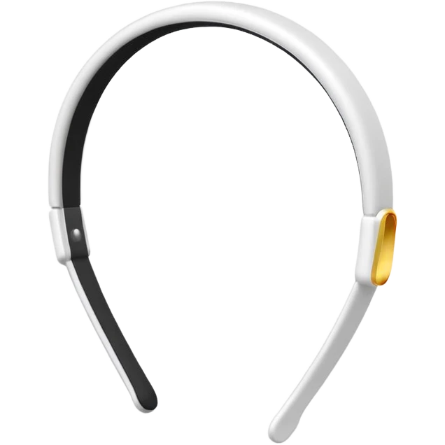 simple white thin headband emoji