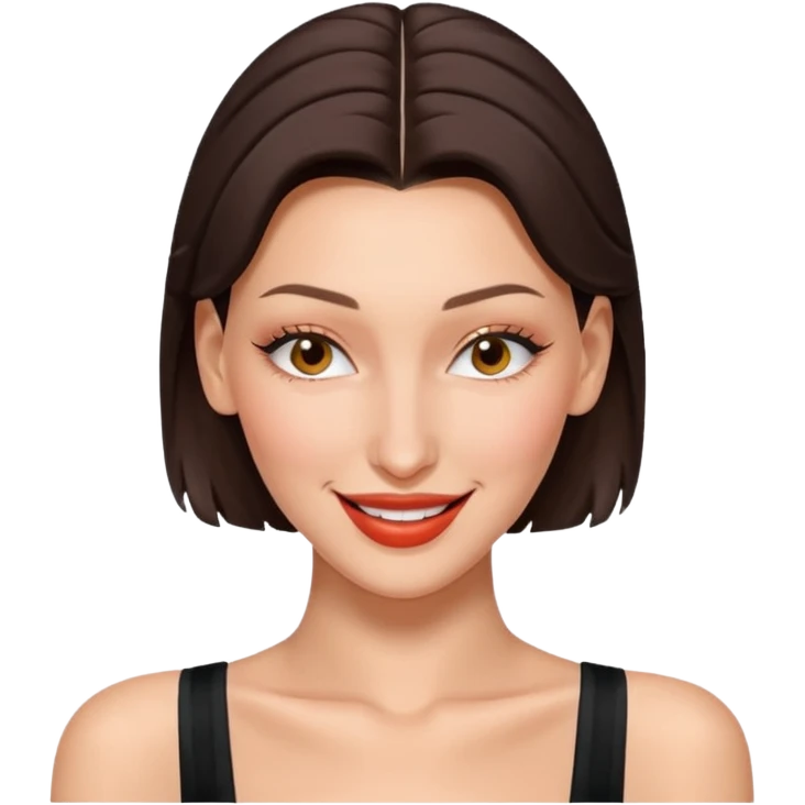 Bella hadid is winking emoji