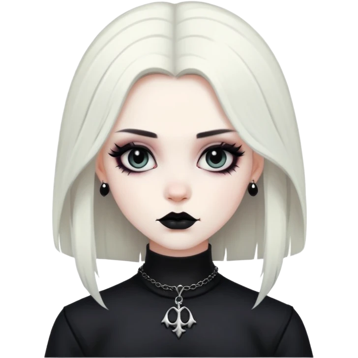 Goth girl emoji