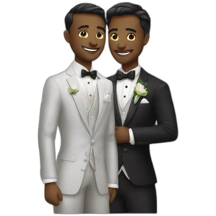 gay grooms emoji