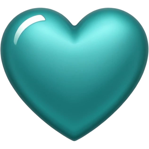 Teal heart with da best  emoji