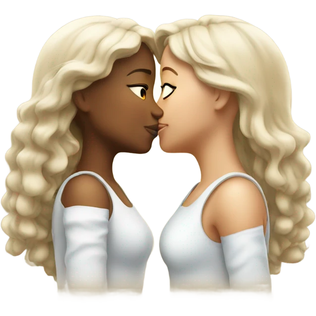 Girls kissing emoji