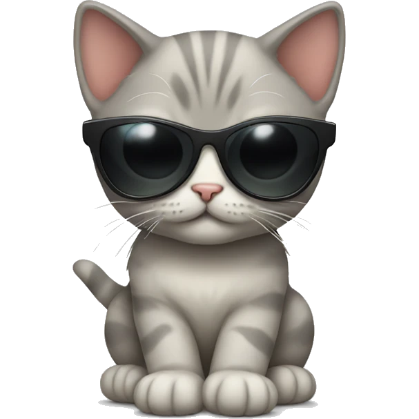 Kitten with sunglasses  emoji